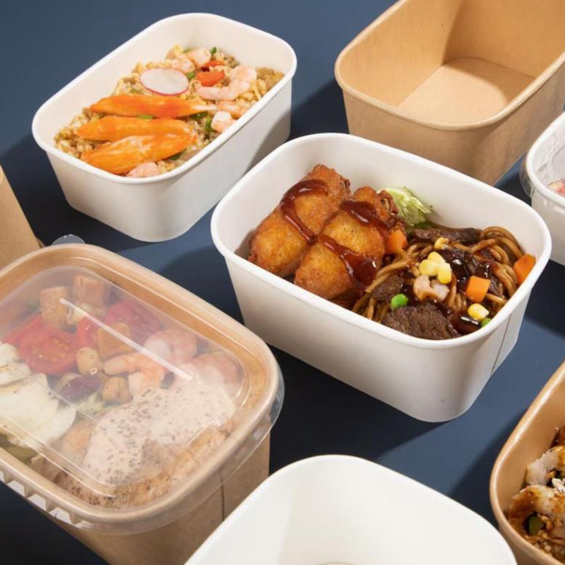 Biodegradable-Rectangle-Takeaway-Bowl-Kraft-Paper-Food-Container-Square-Rectangular-Salad-Bowls-With-Lid