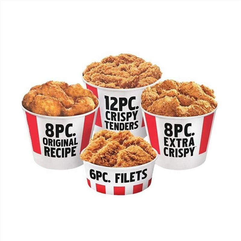 Custom-logo-disposable-paper-fried-chicken-bucket-take-out-container-with-lid