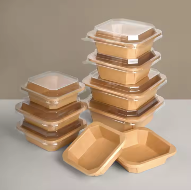 Kraft Paper Octagonal Bowl 2