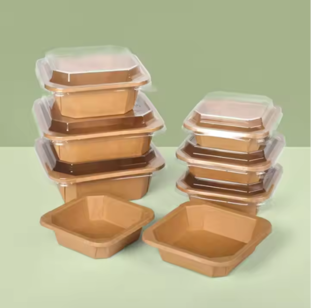 Kraft Paper Octagonal Bowl 3